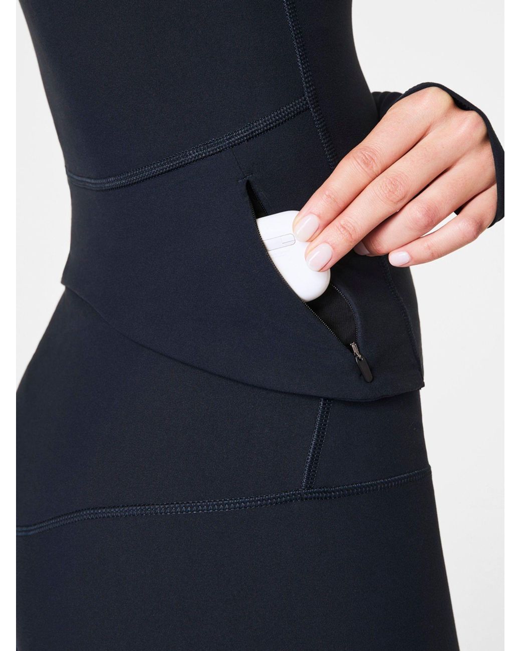 Spanx Blue Smooth Onform Full Zip Jacket