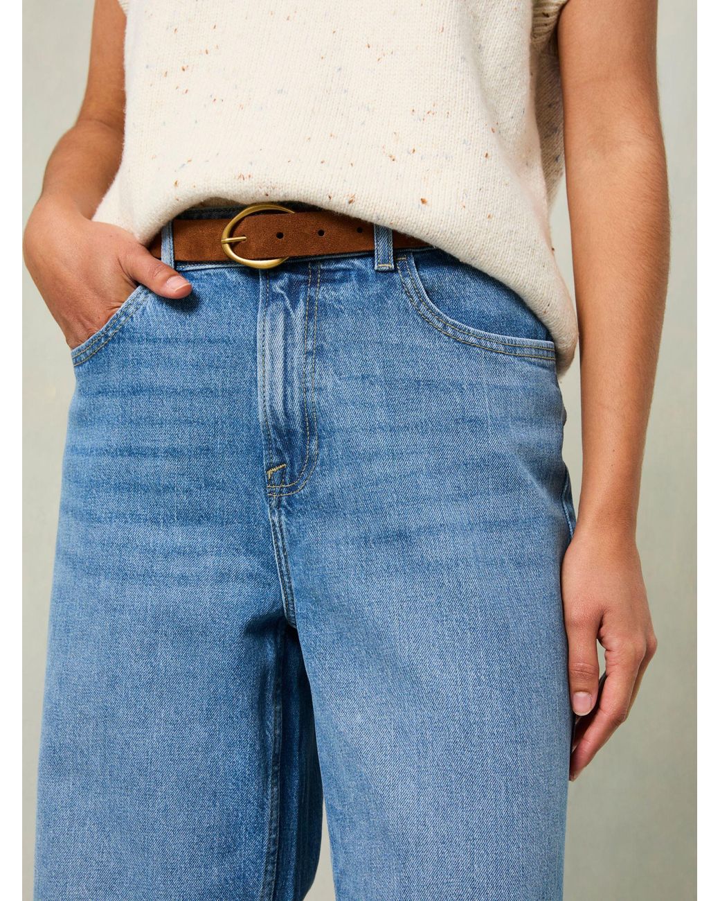 FatFace Blue Filby Relaxed Straight Jeans