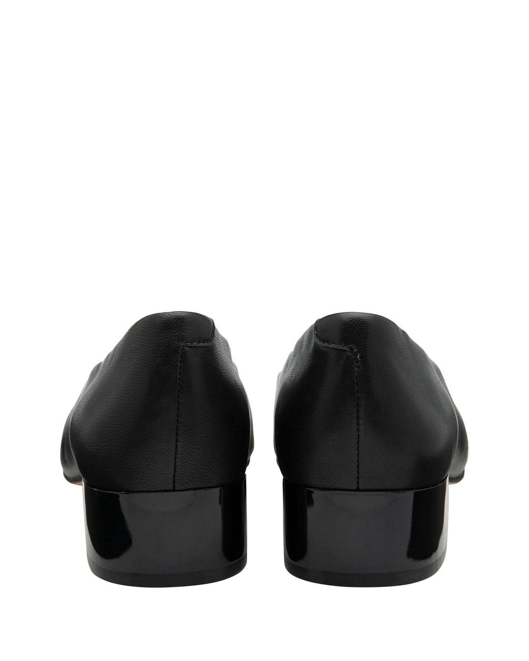 Lotus Black Leder Blockabsatzschuhe