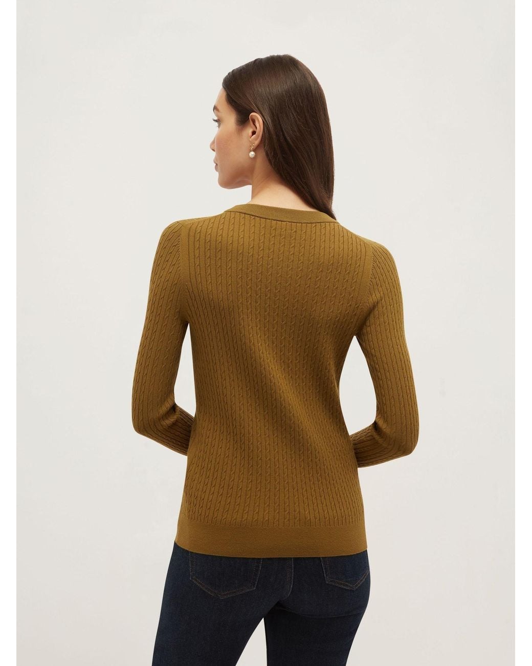 Hobbs Green Iris Cable Jumper