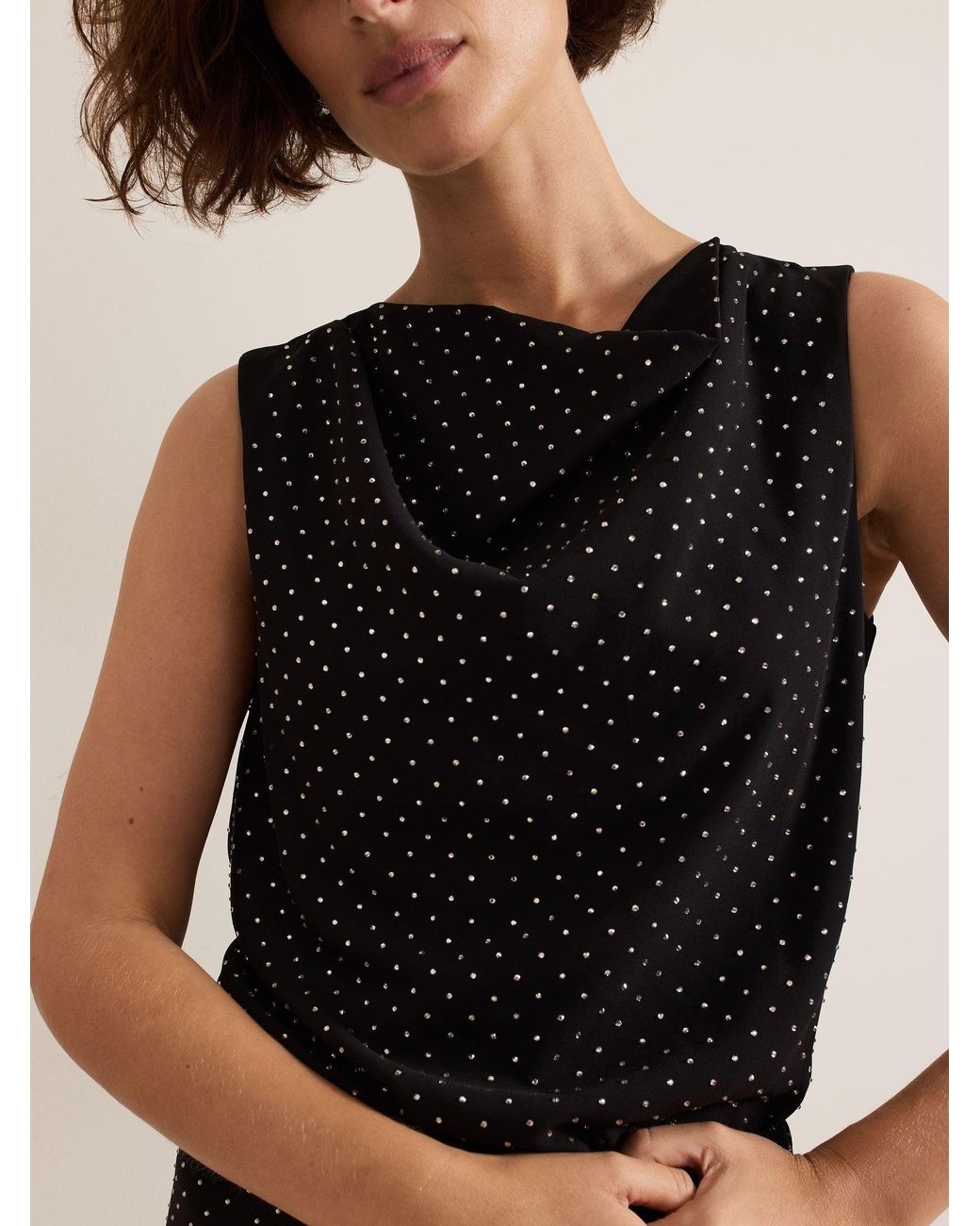 Phase Eight Black Ottie Top