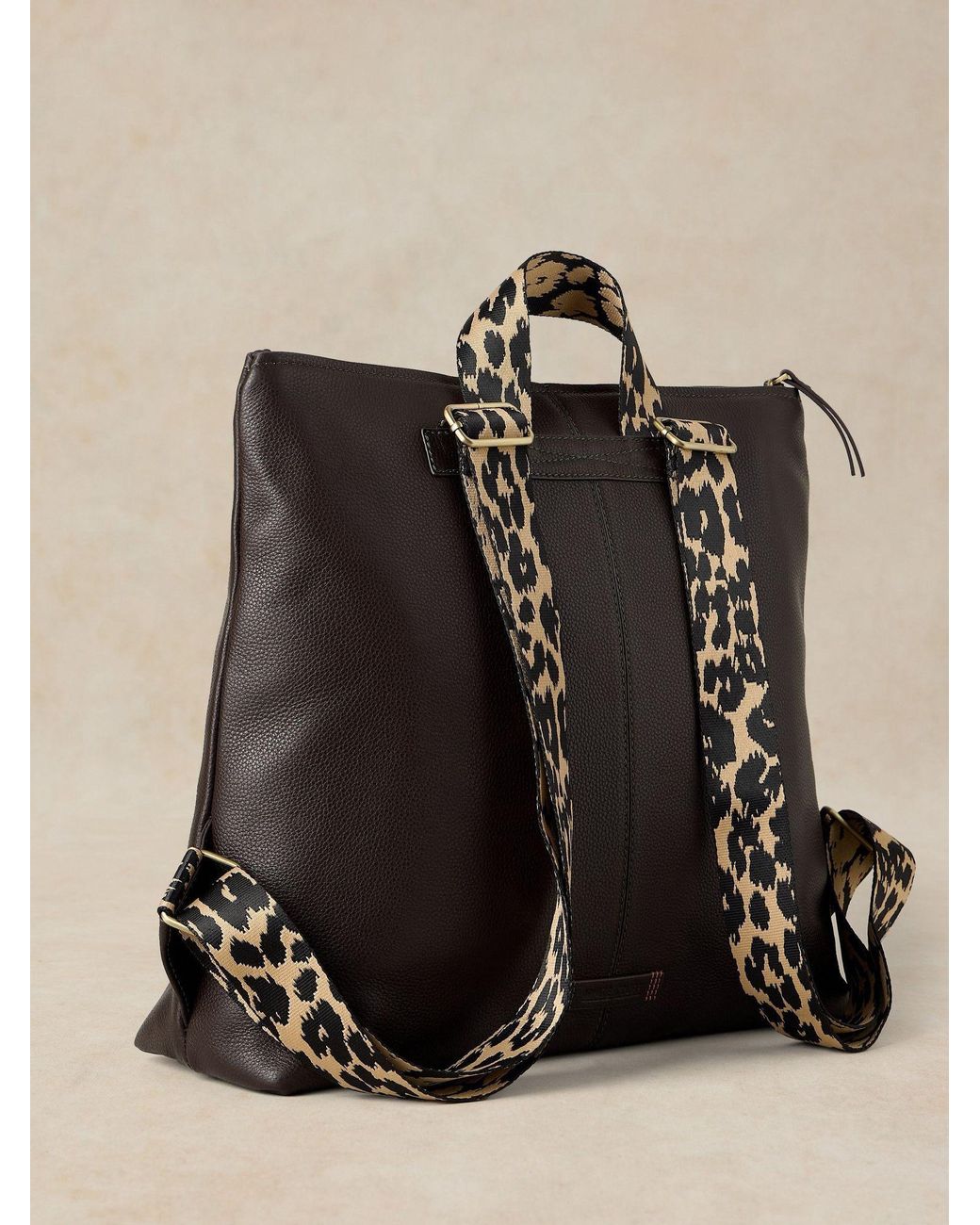 White Stuff Brown Meadow Leather Backpack