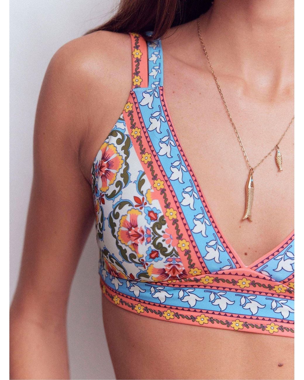 Boden Pink Arles Bikini Top