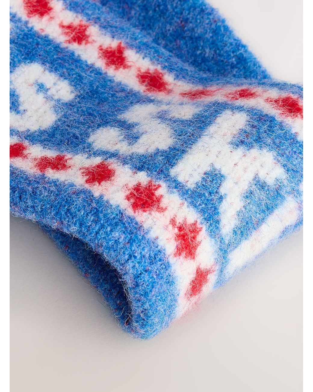 Next Blue Ski Print Knitted Headband