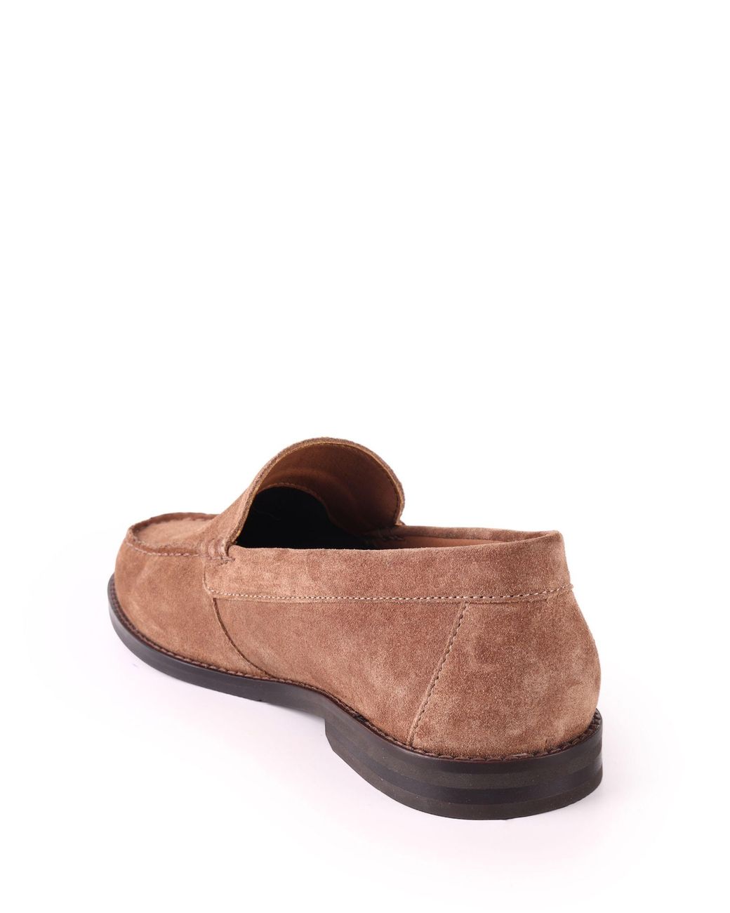 OFF THE HOOK Brown Ronan Suede Apron Loafers for men
