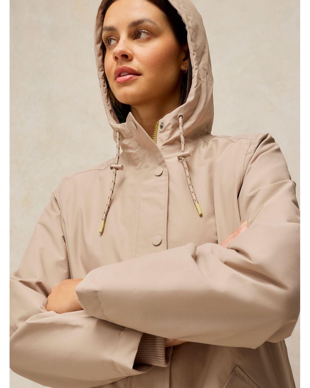 White Stuff Natural Willow Waterproof Coat