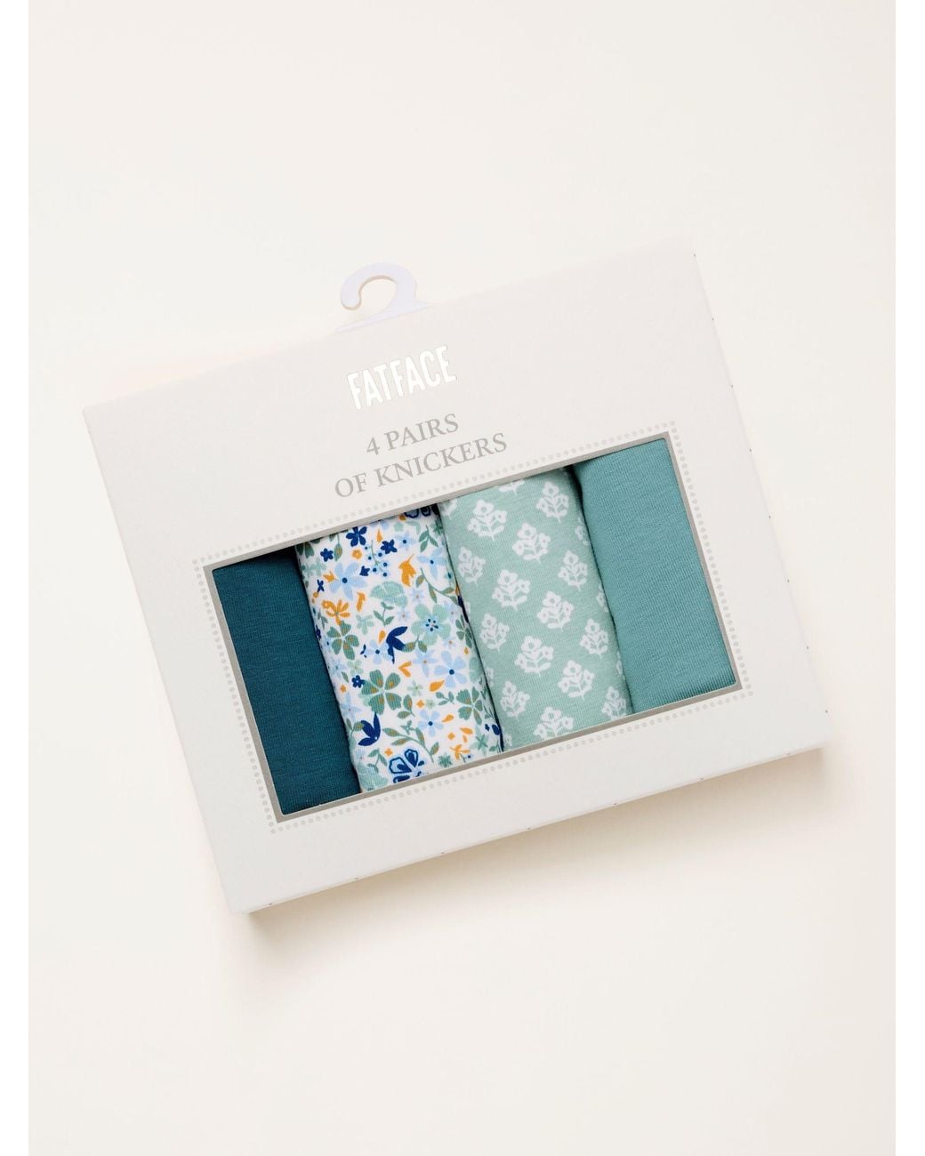 FatFace Blue Fatface 4 Pack Of Geo Floral Classic Knicker