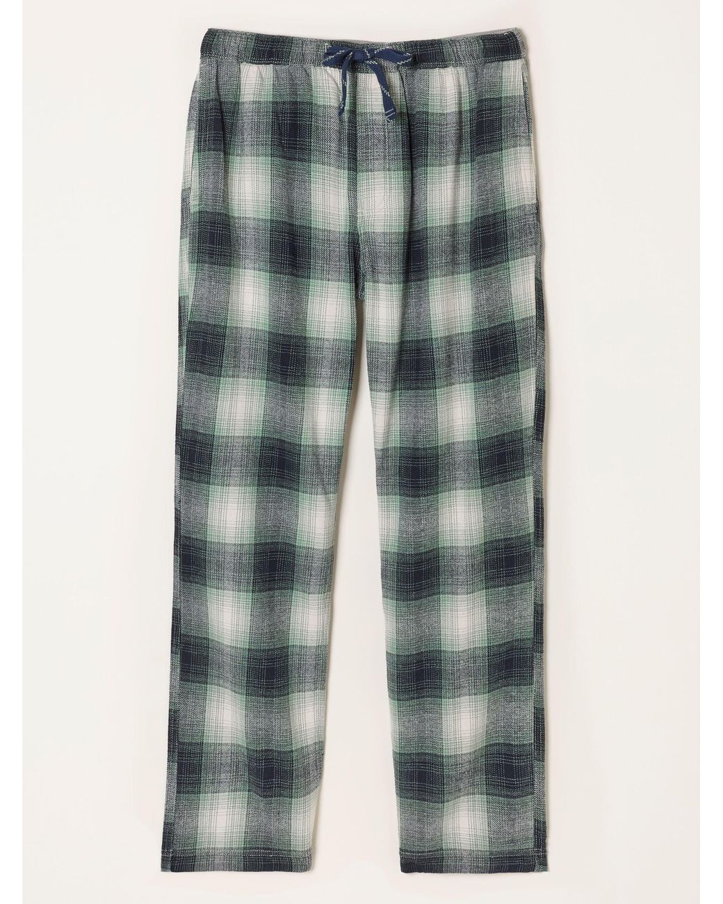 FatFace Green Fatface Hamilton Check Pyjama Bottom for men