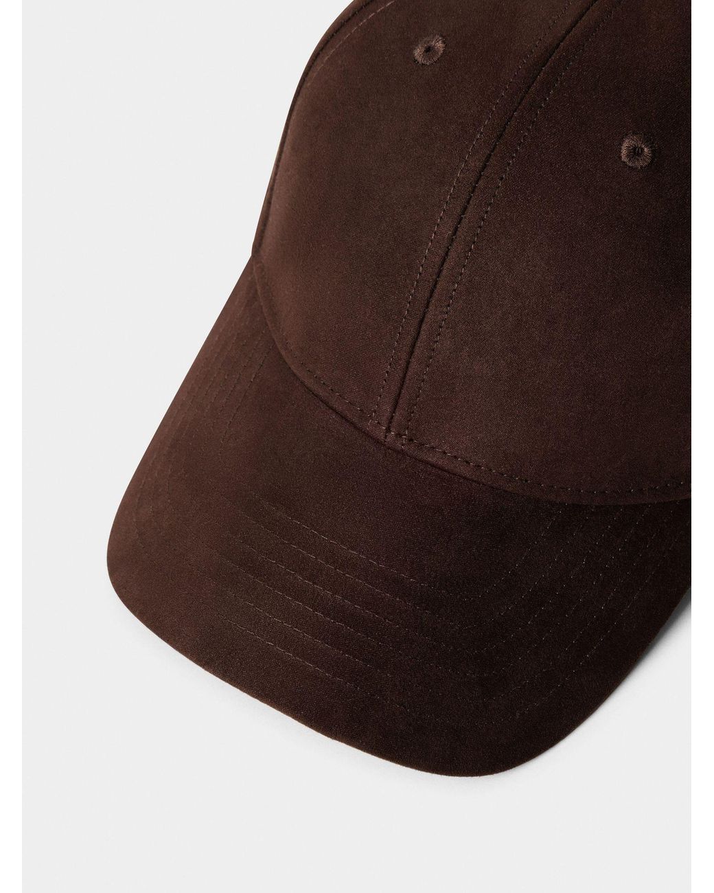 Hackett Brown Suede Cap for men