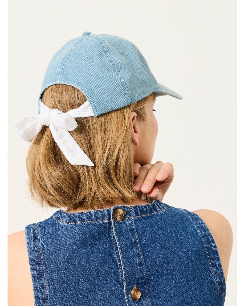 FatFace Blue Bow Tie Cap