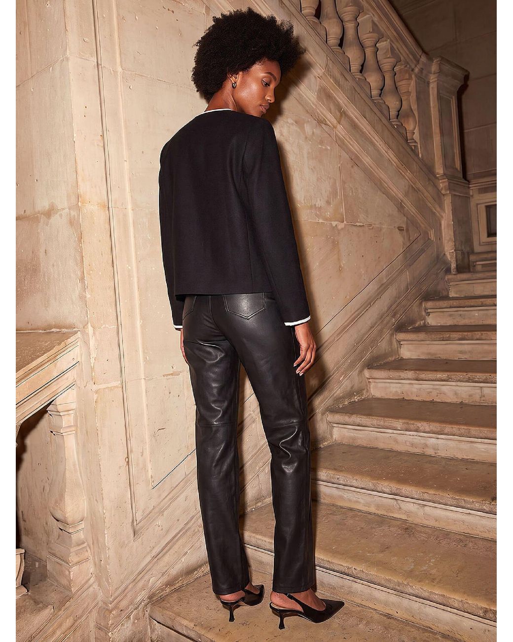 Roman Black Tipped Smart Jacket