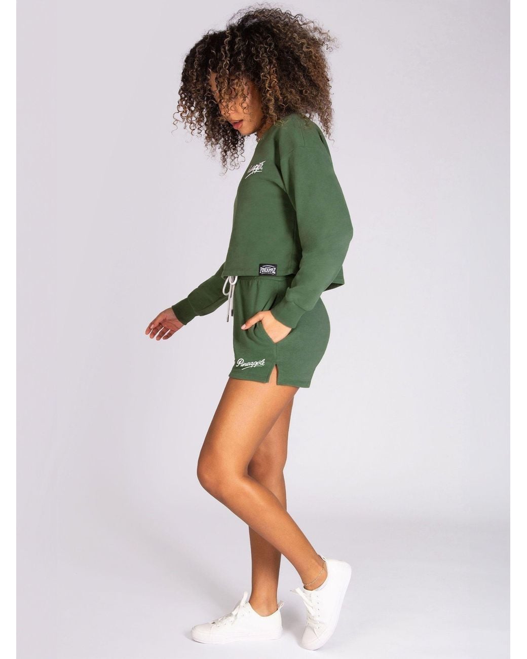 Pineapple Green Retro Shorts
