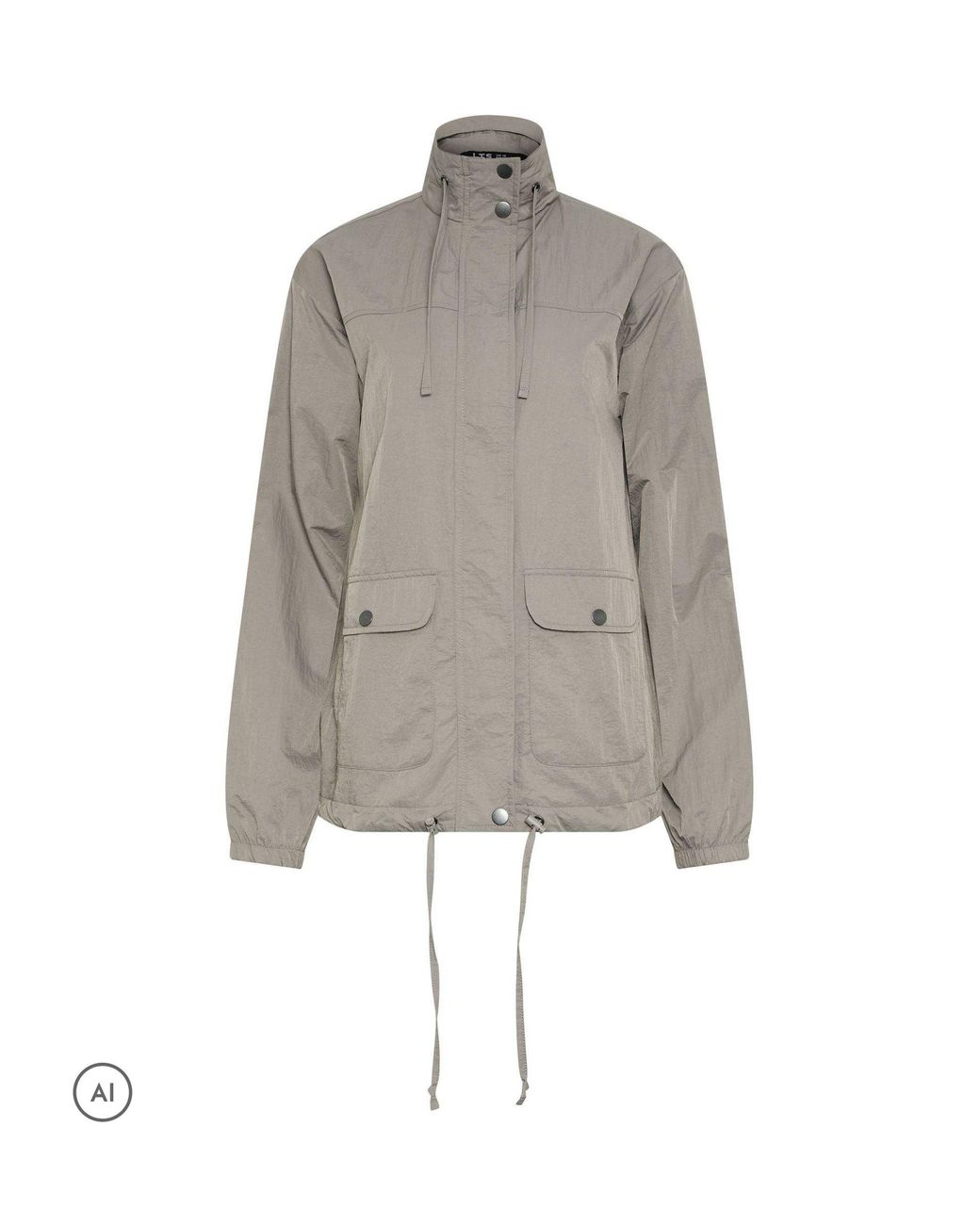 Long Tall Sally Gray Windbreaker Jacket
