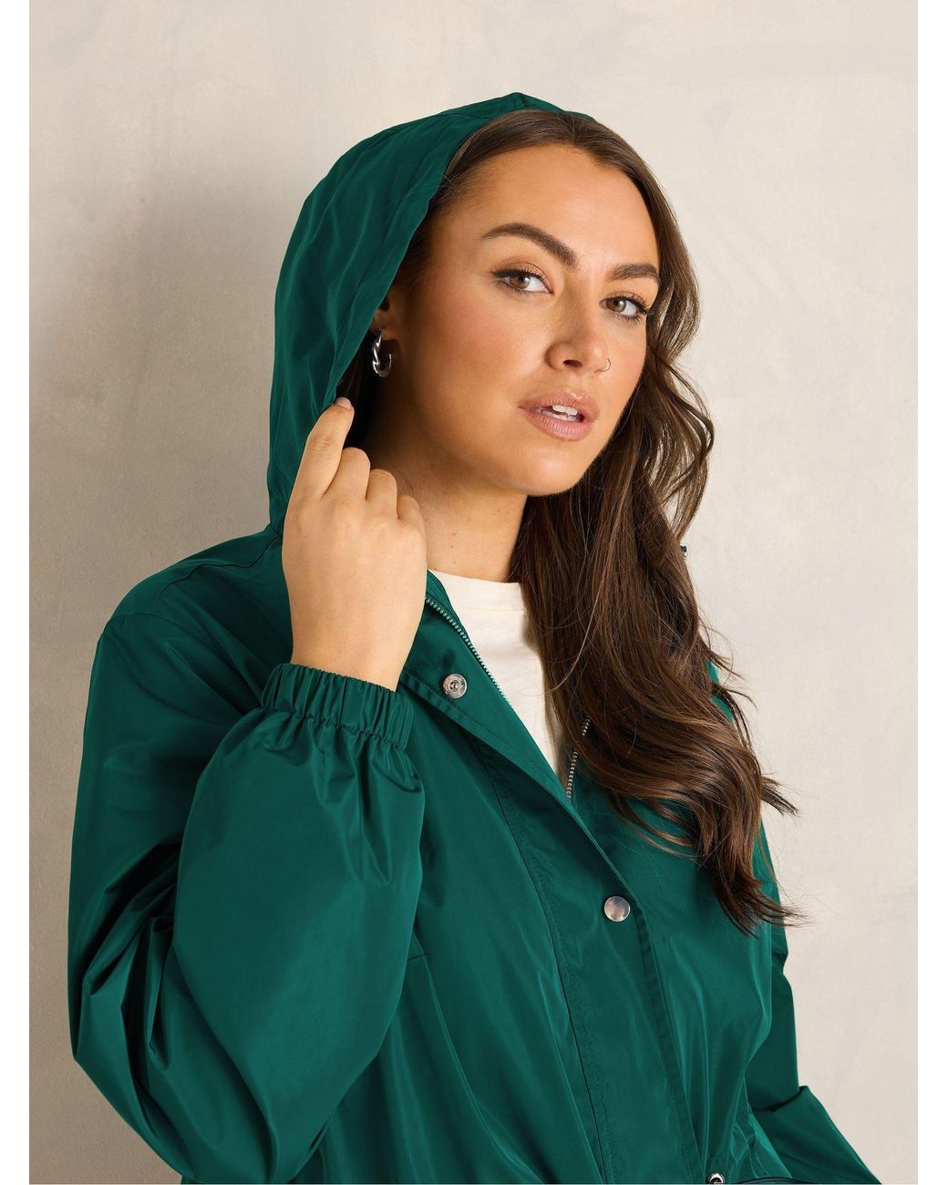 Evans Green Lightweight Rain Jacket