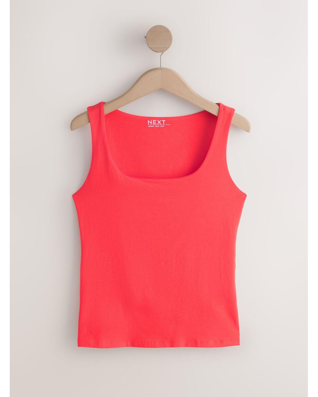 Next Pink Square Neck Vest 3 Pack