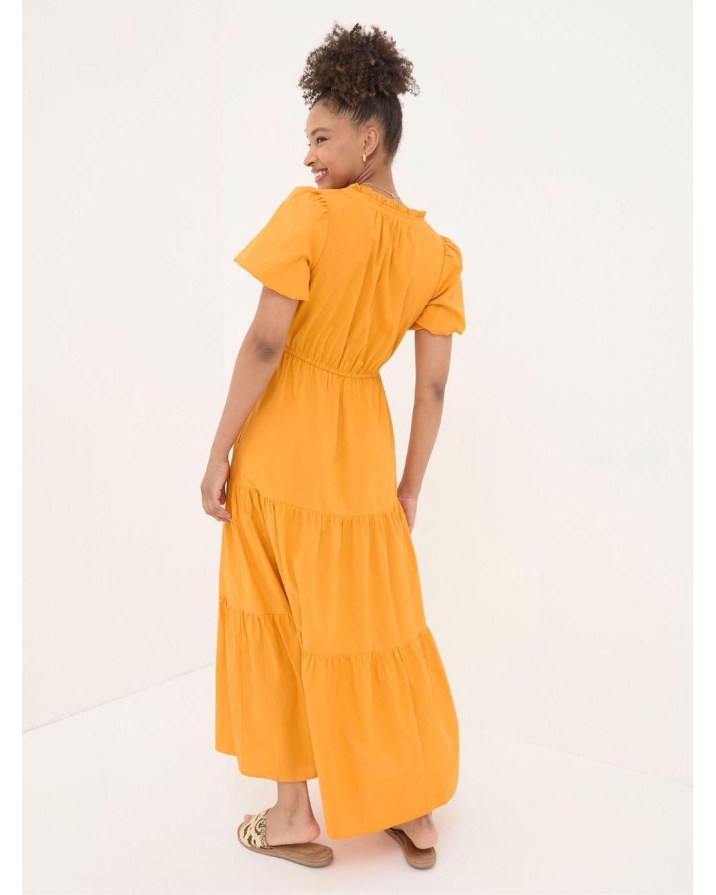 FatFace Orange Aubrey Maxi Dress