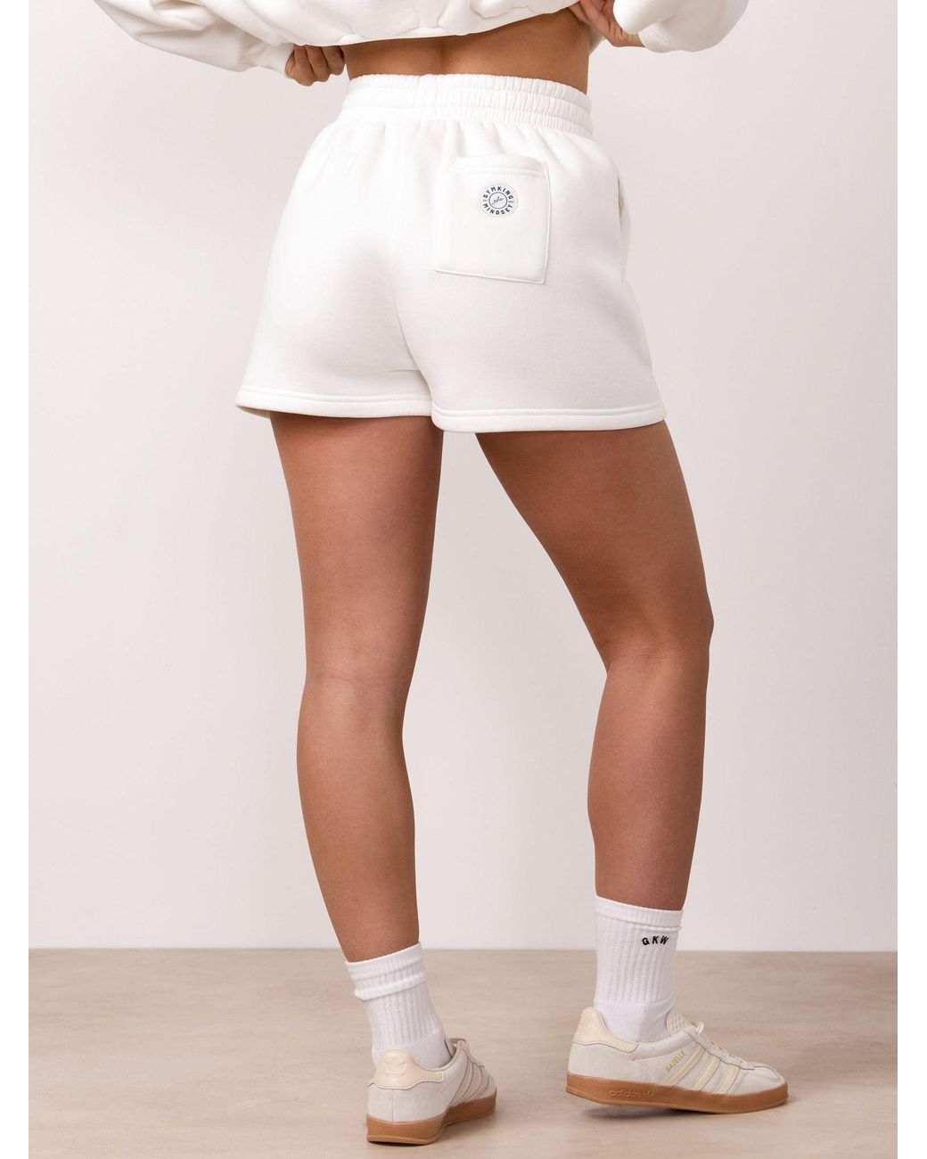Gym King White Composure Shorts