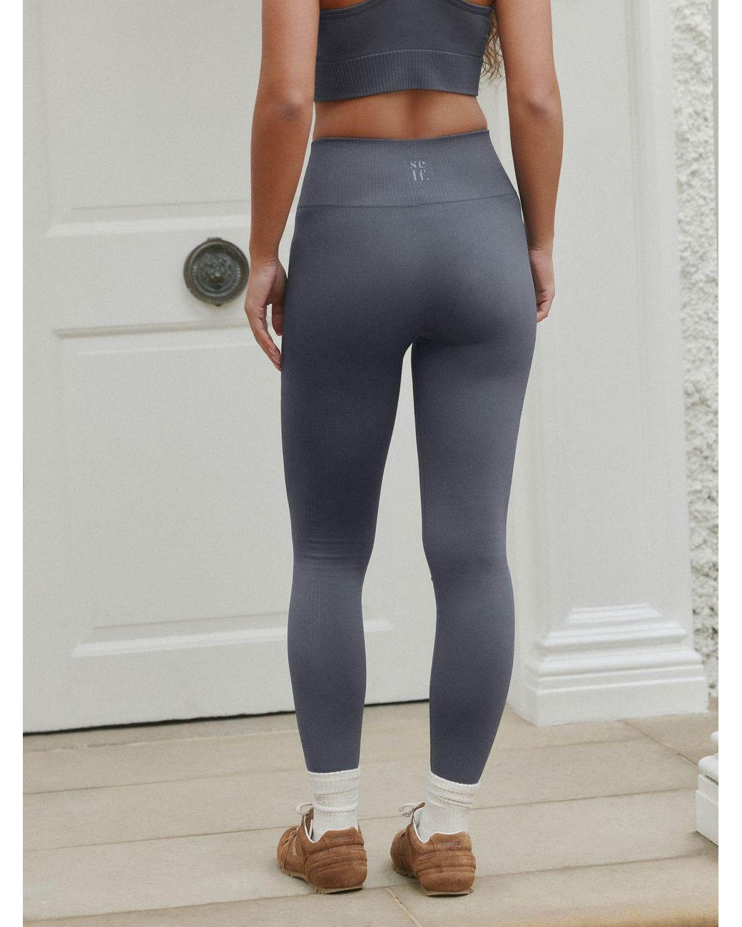 Self Gray Performance Seamfree Leggings