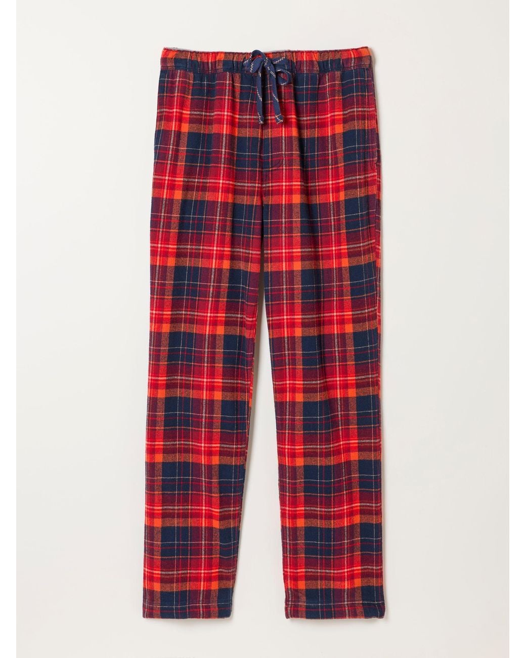 FatFace Red Melby Check Pyjama Bottom for men