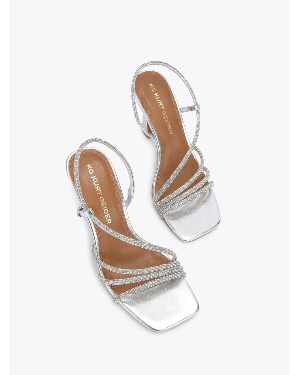 KG by Kurt Geiger White Sweetie Gem Sandals