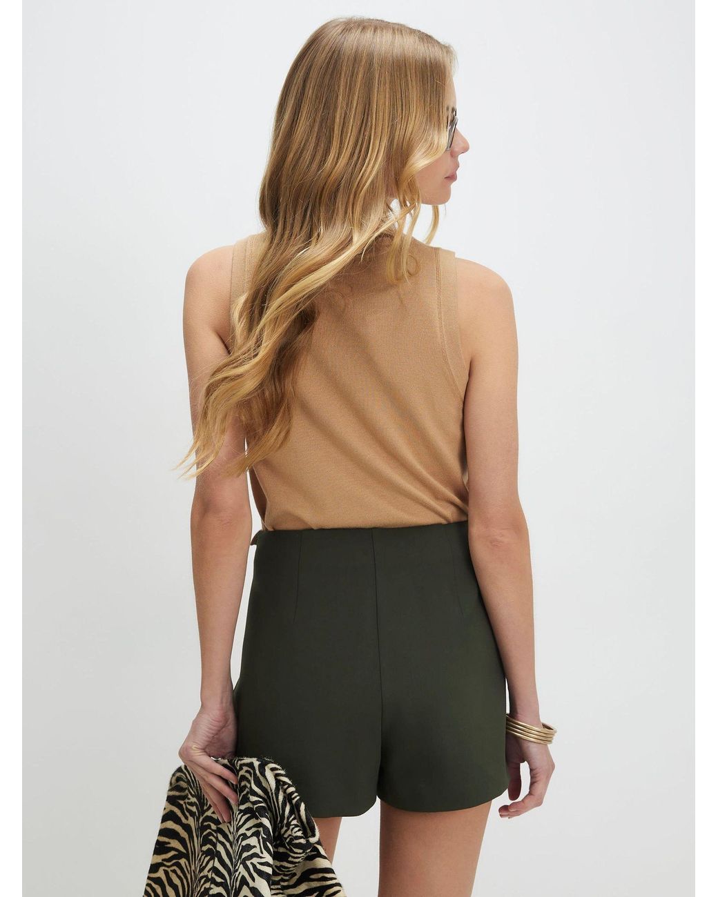 River Island Black Wrap Front Mini Skort