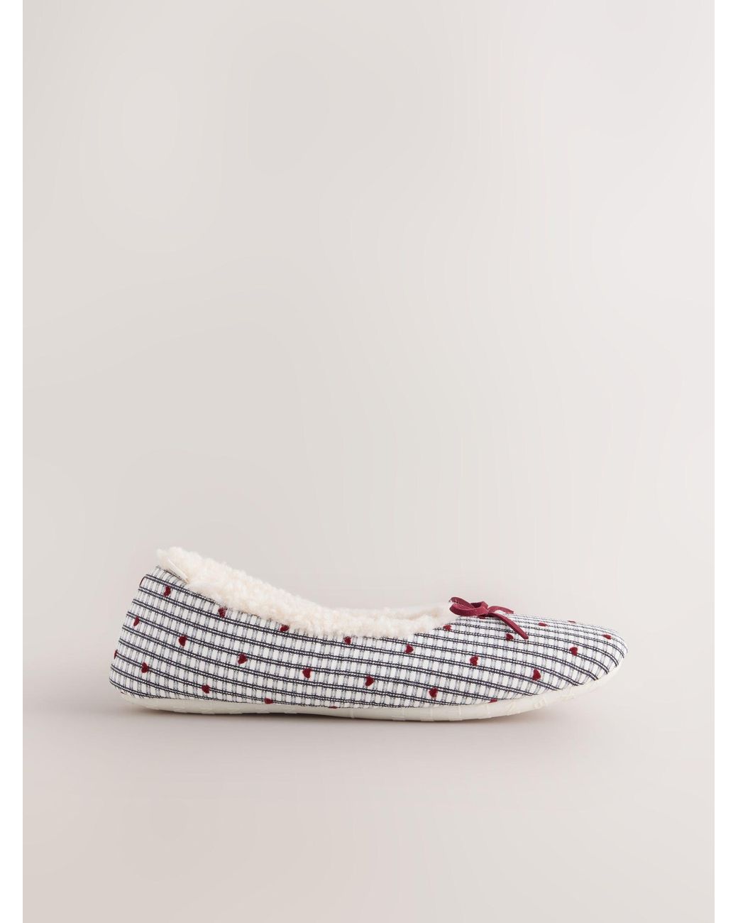Next Natural Whiite Ballet Slippers