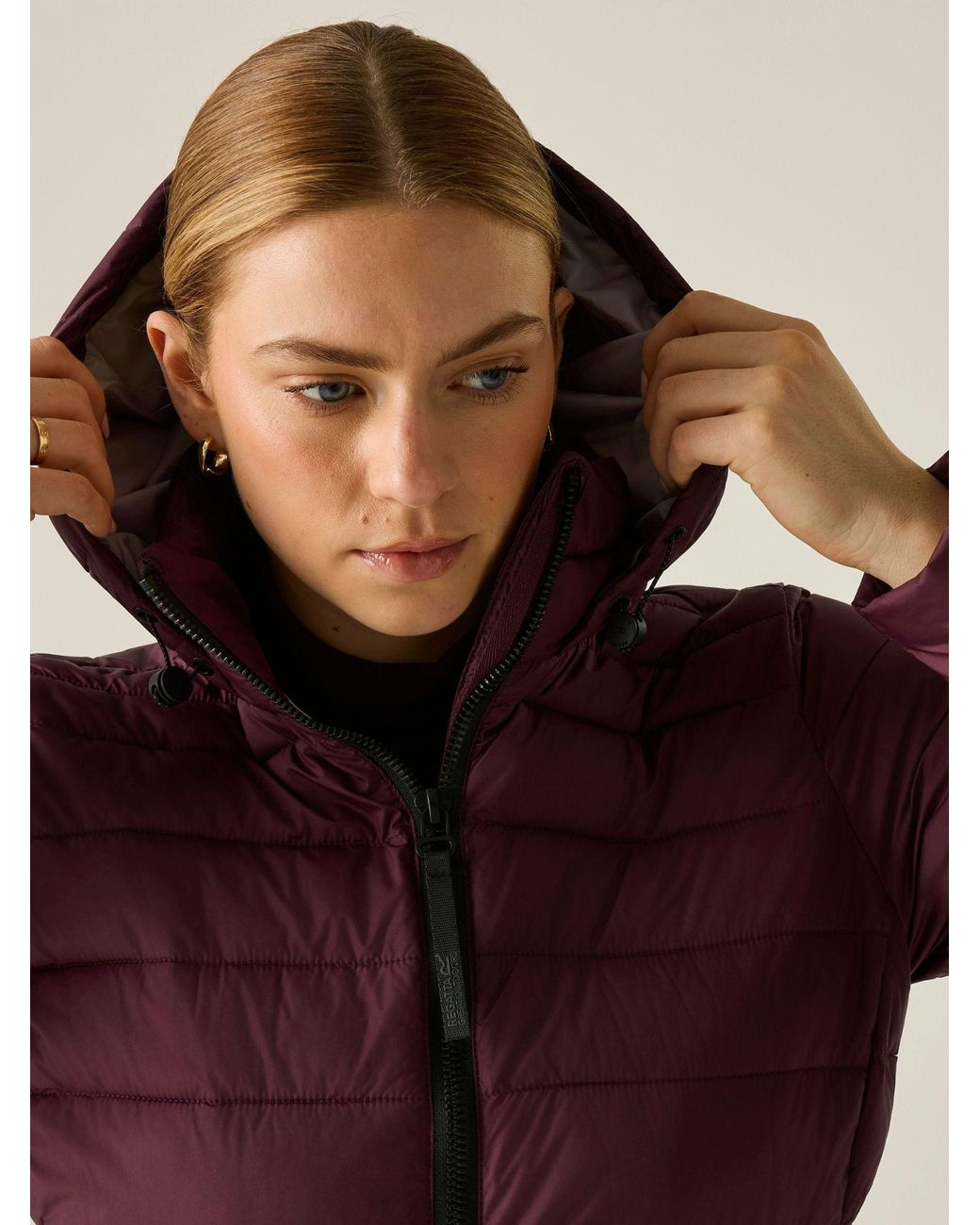 Regatta Purple Amara Baffled Jacket
