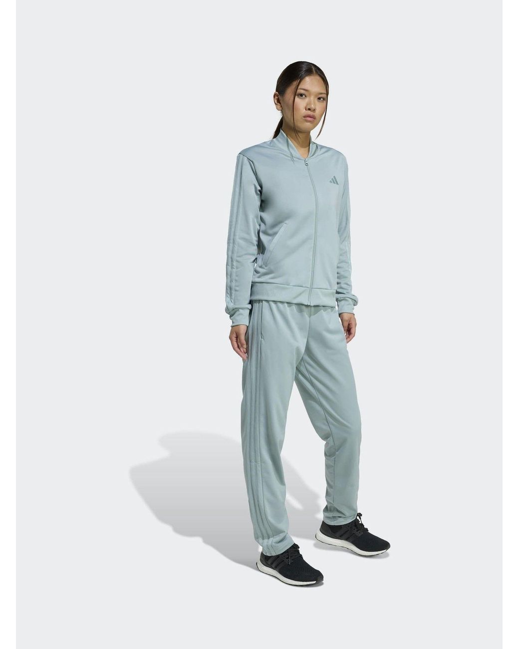 Adidas Blue Essentials 3-Stripes Tracksuit