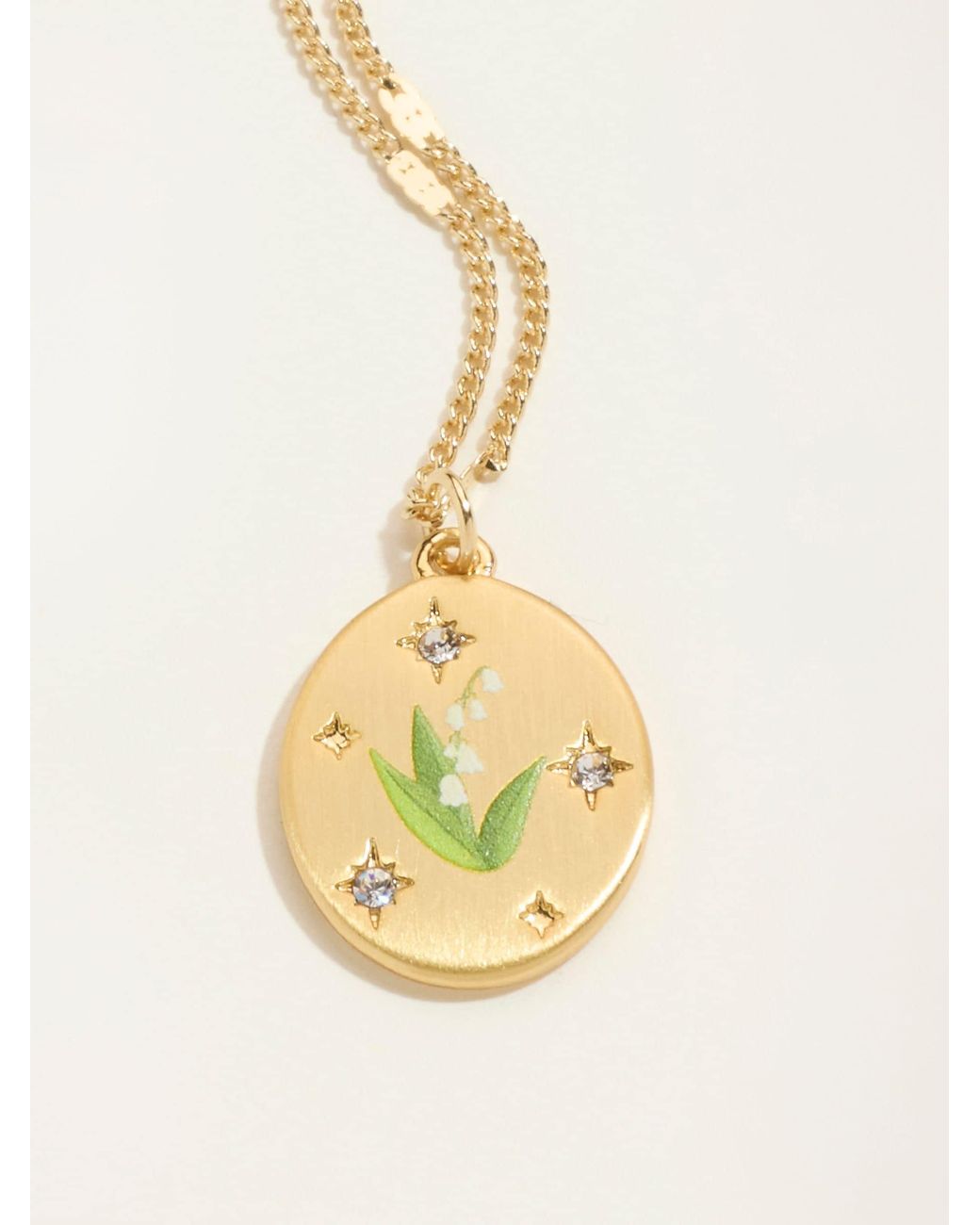 FatFace Natural Fatface May Birth Flower Necklace