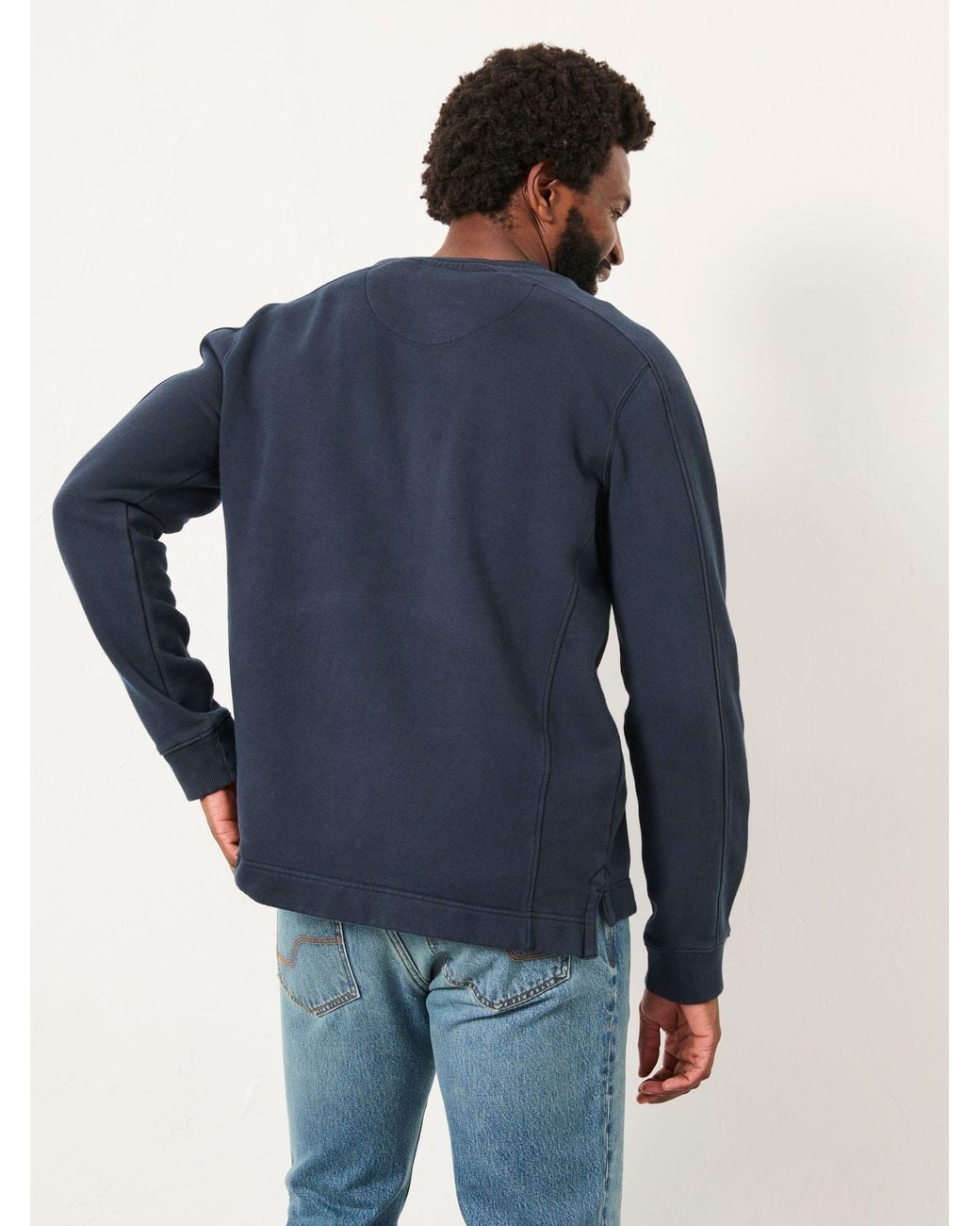 FatFace Blue Brooke Crew Sweat for men