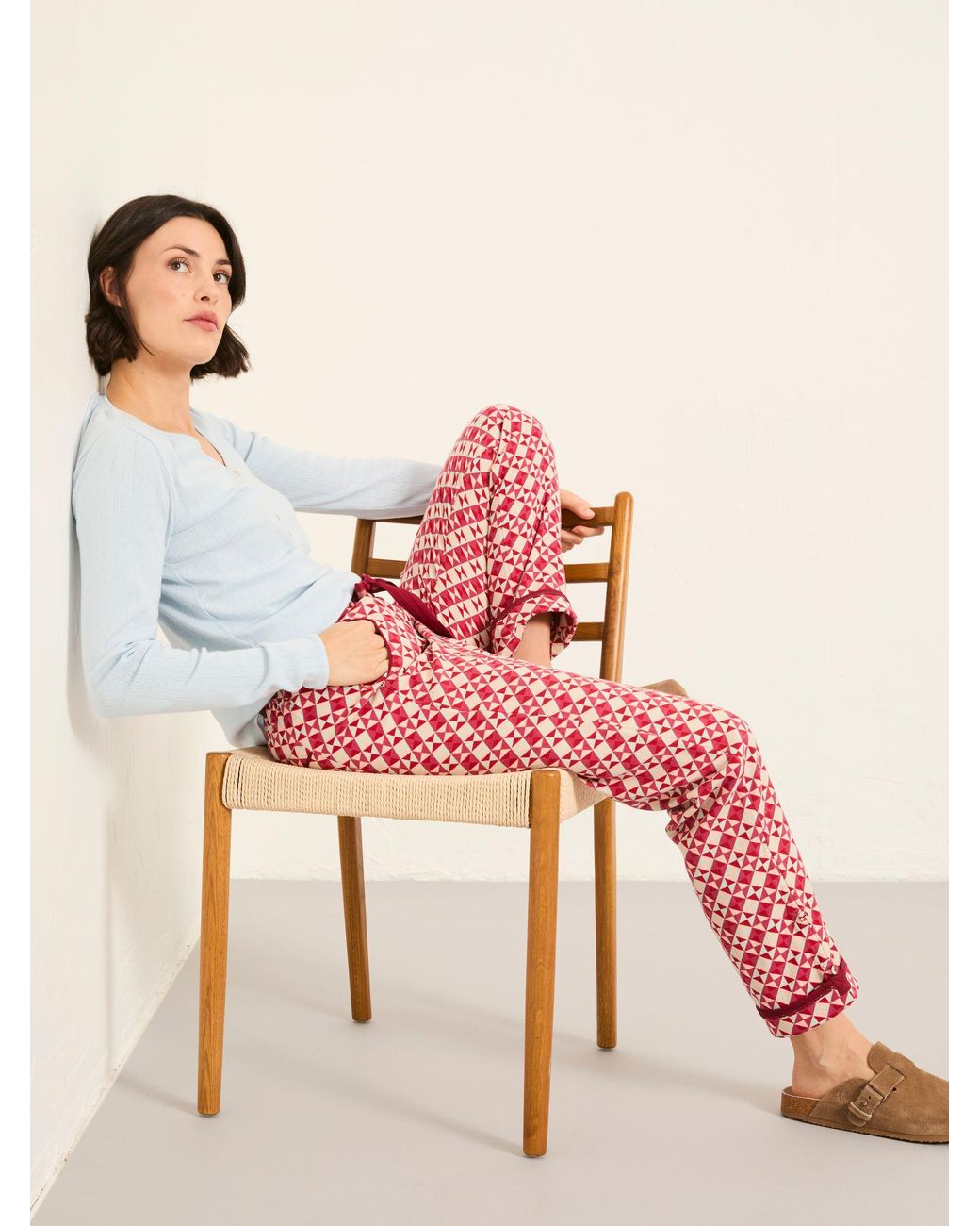 FatFace Pink Eva Pyjama Bottoms