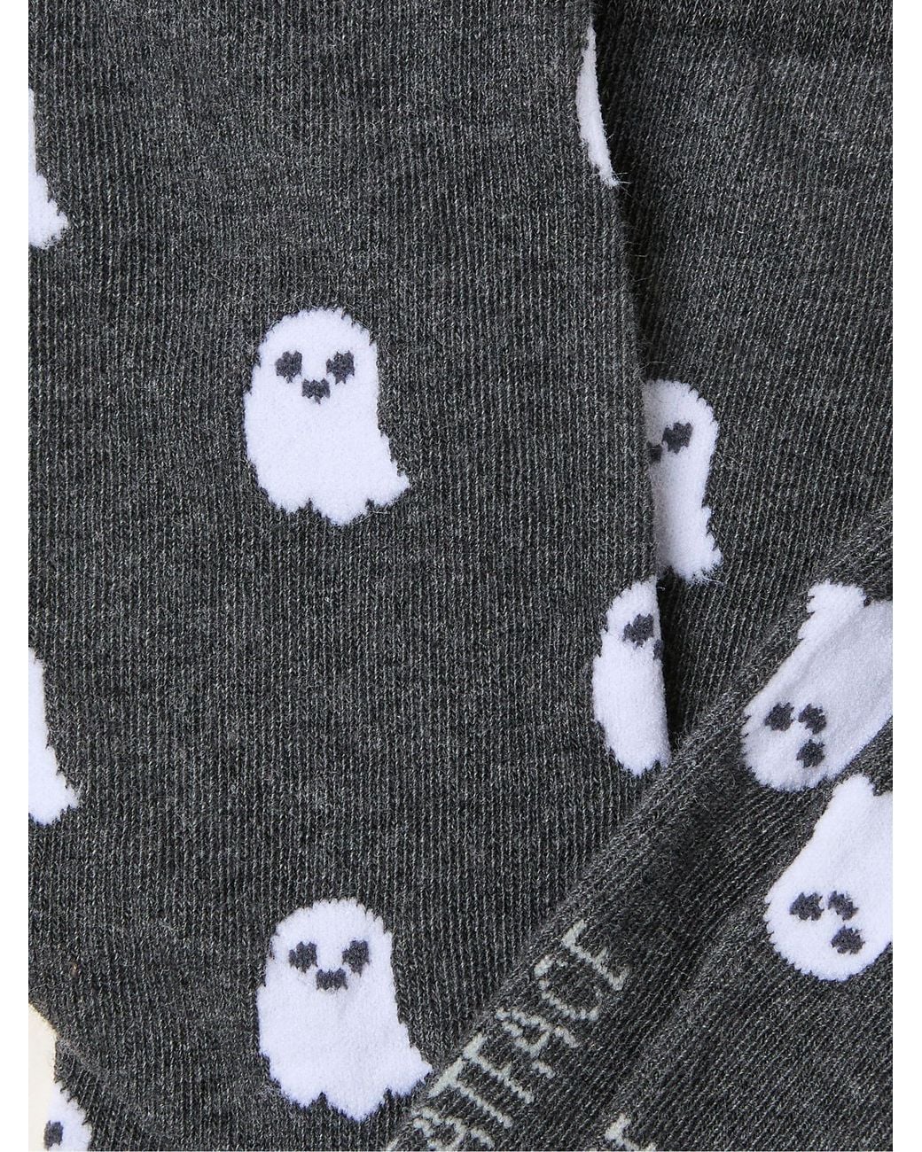 FatFace Black Fatface Halloween Ghost Socks for men