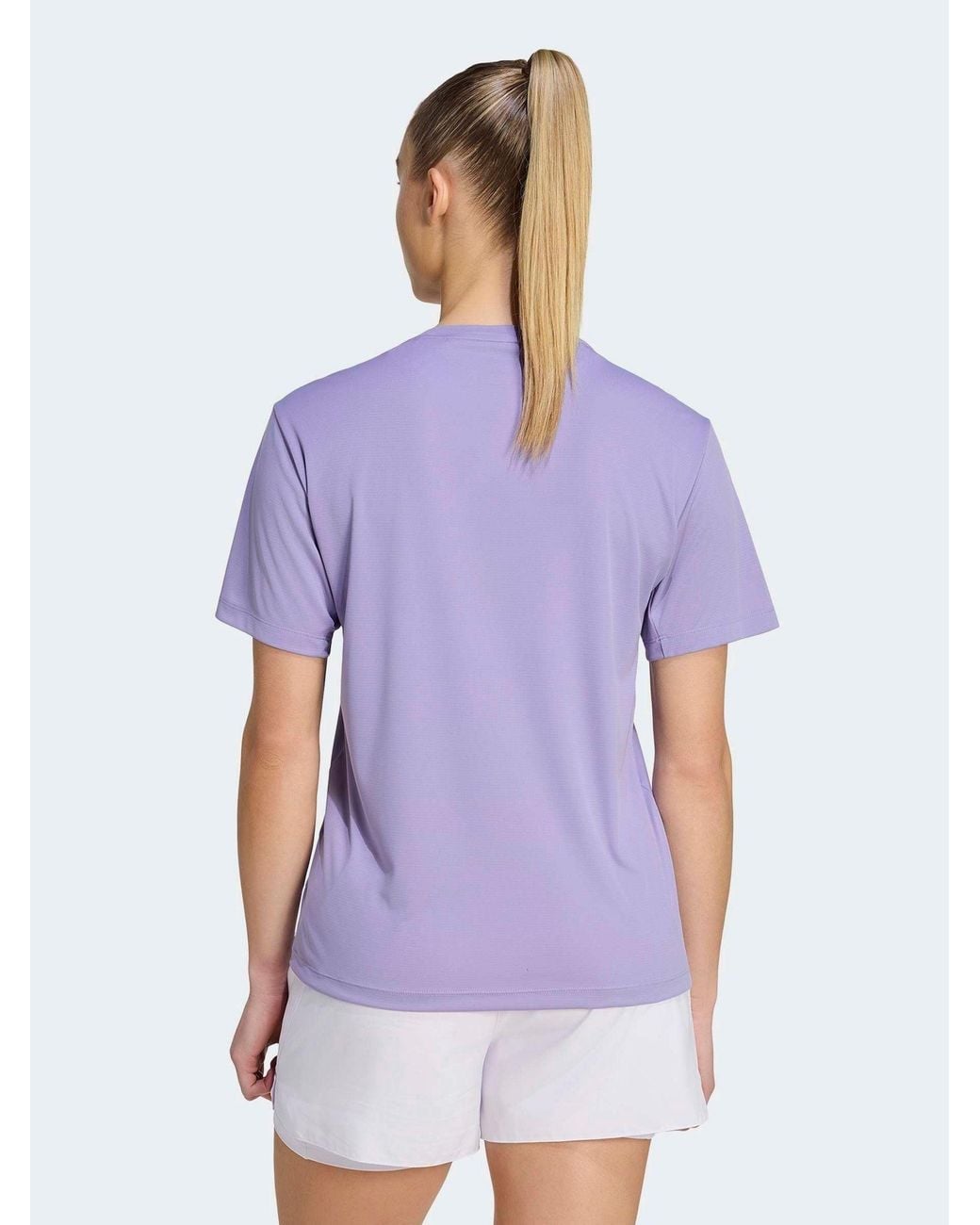 Adidas Purple Run Essentials T-Shirt