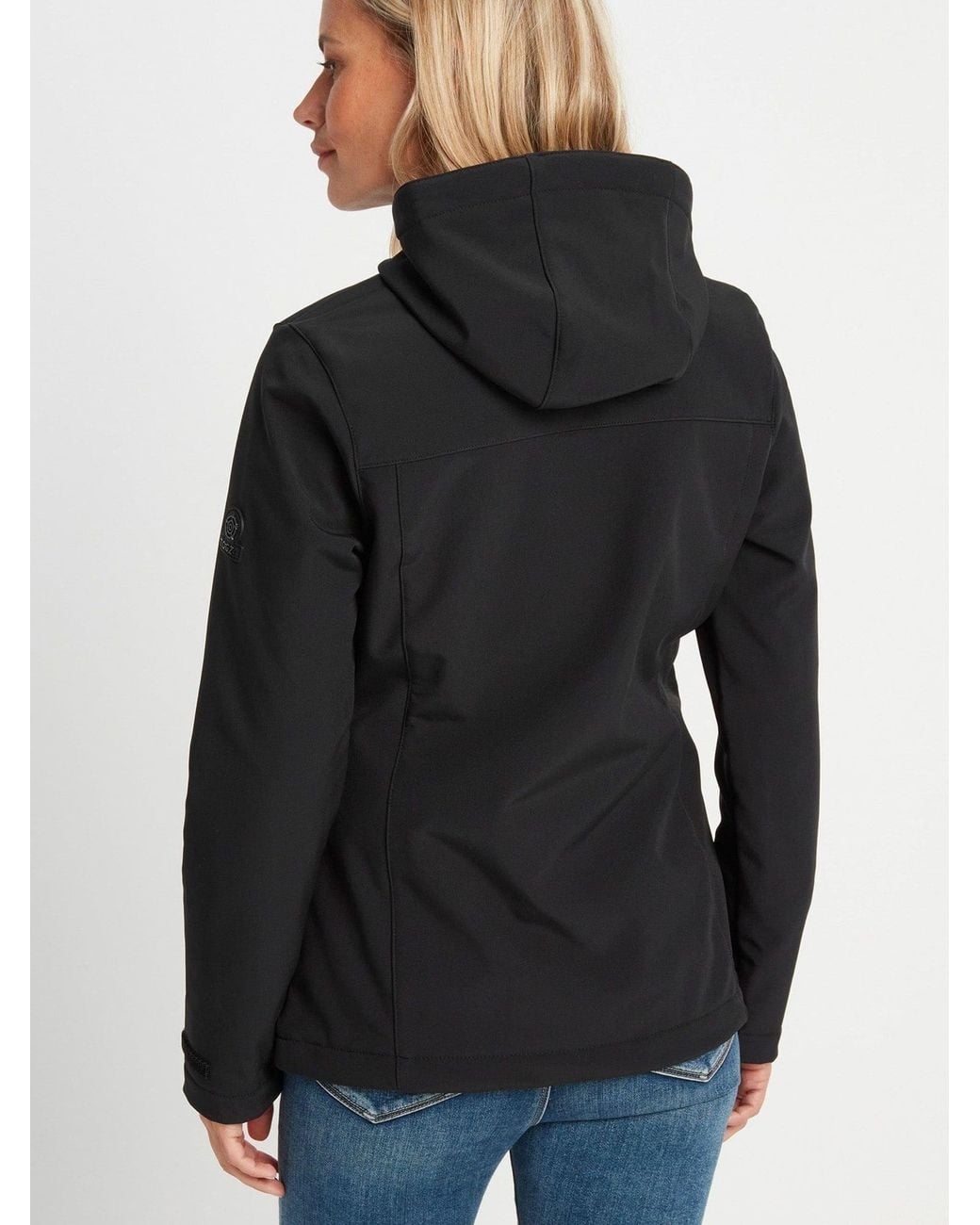 TOG24 Black Keld Shower Resistant Hooded Softshell Jacket