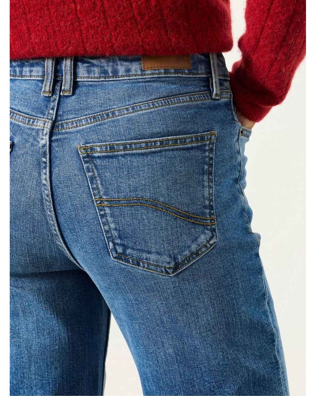 FatFace Blue Carmel Petite Washed Jeans