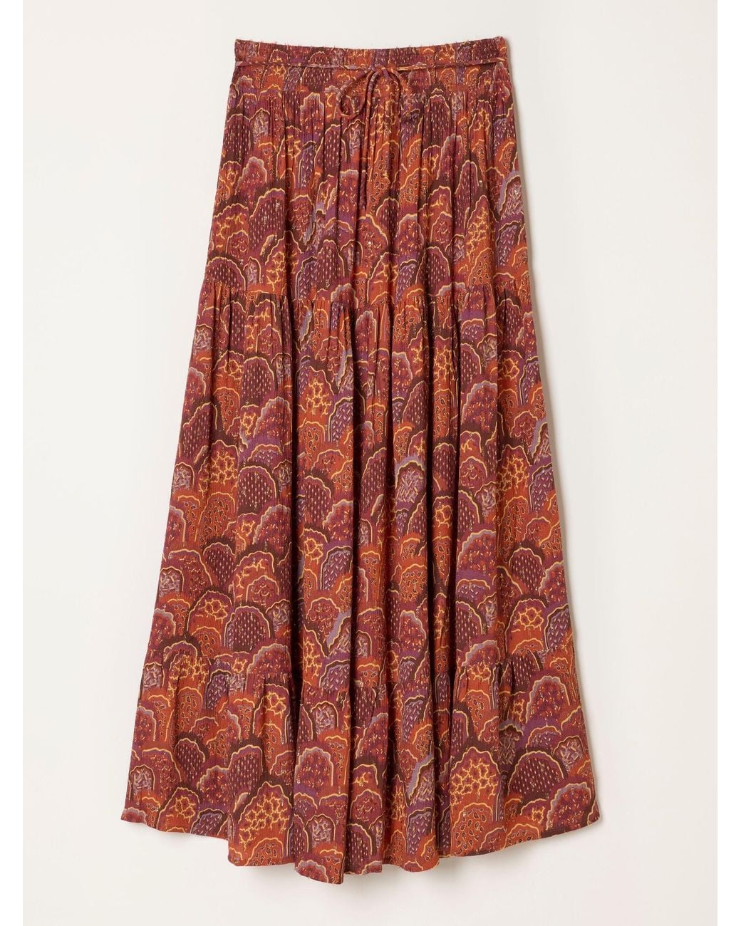 FatFace Red Jayla Maxi Skirt