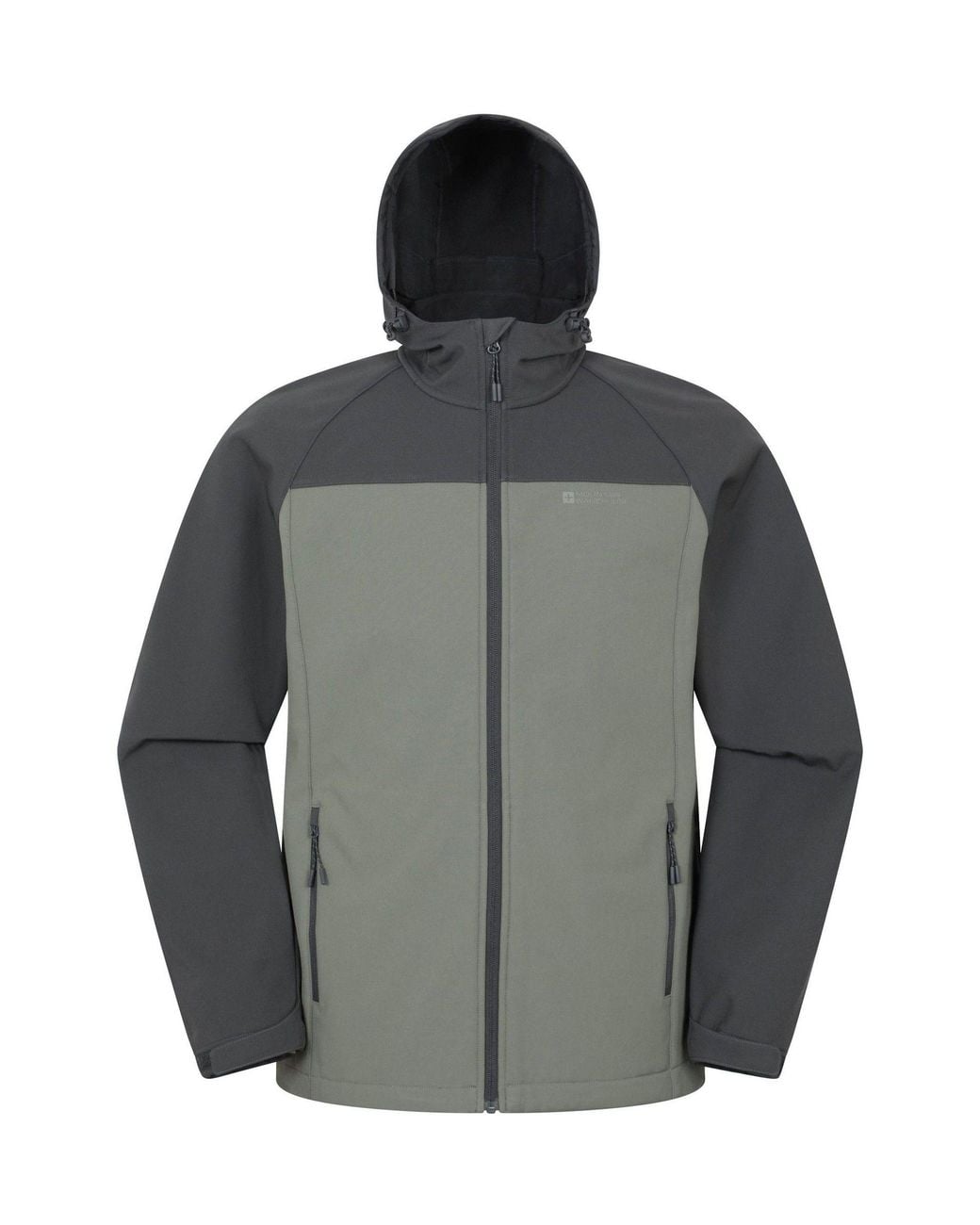 Mountain Warehouse Gray Exodus Showerproof Softshell Coat Jacket for men