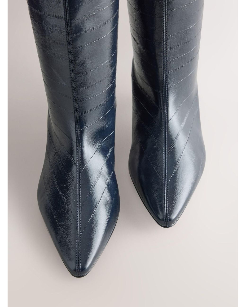 Next Blue Forever Comfort Point Toe Eel Midi Boots
