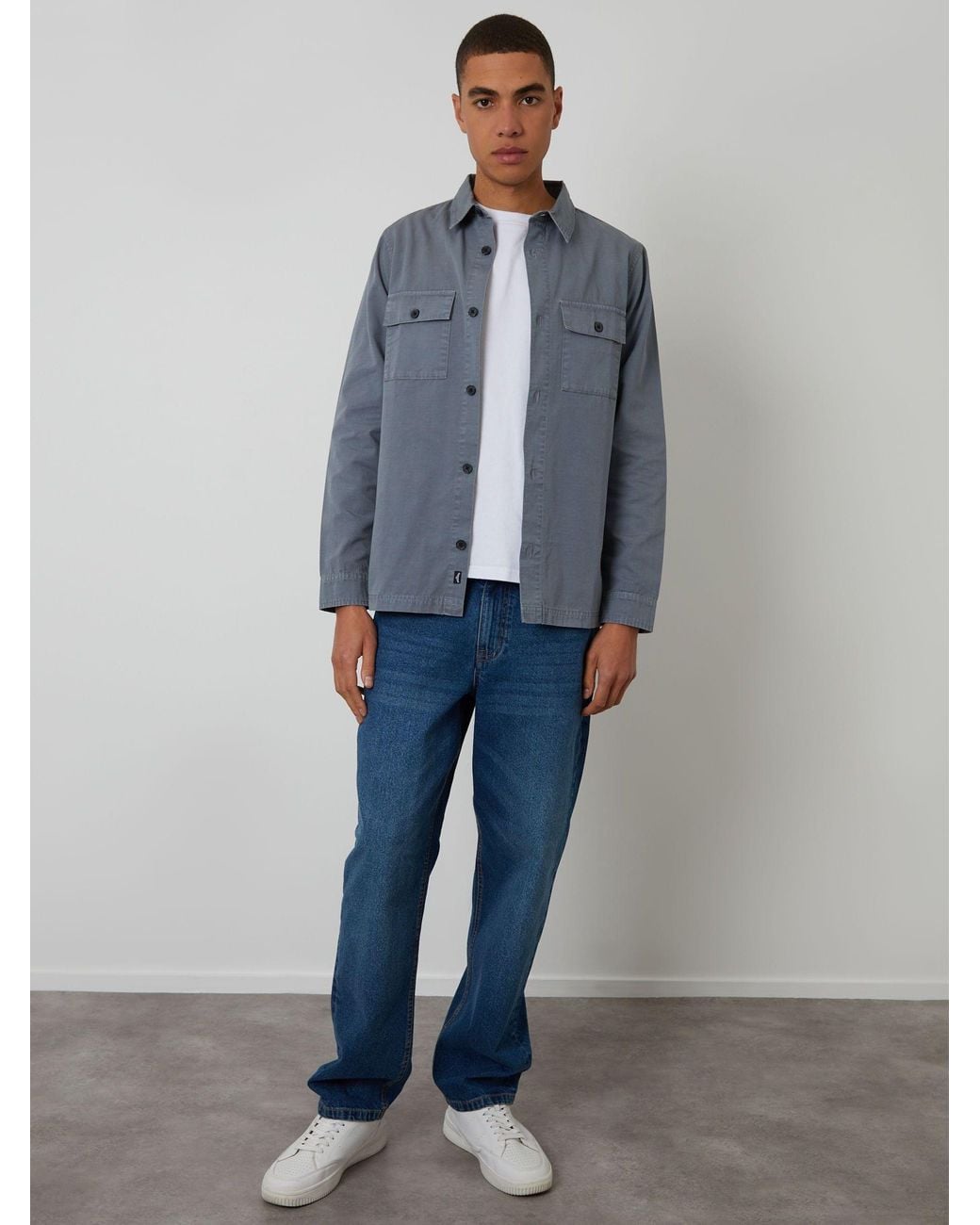 Threadbare Gray Lightweight Jacket for men