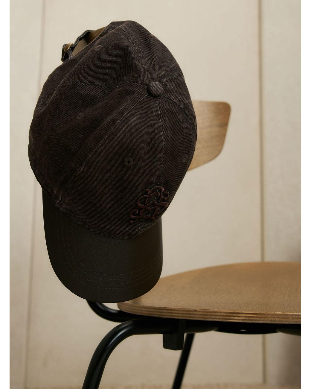 River Island Brown Script Cap for men