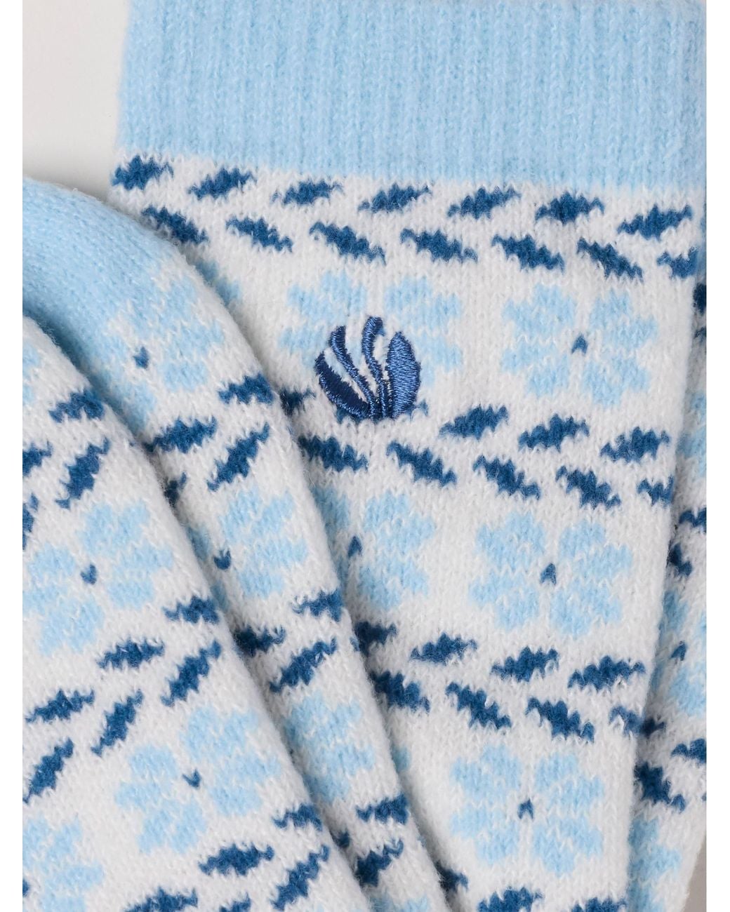 FatFace Blue Fatface Fairisle Socks
