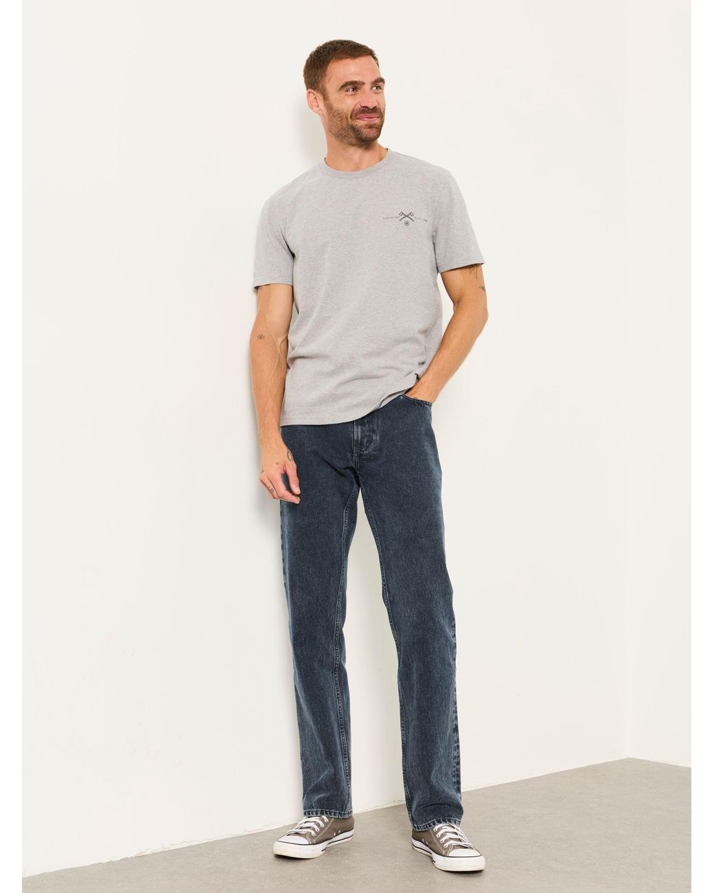 FatFace Blue Straight Fit Jeans for men