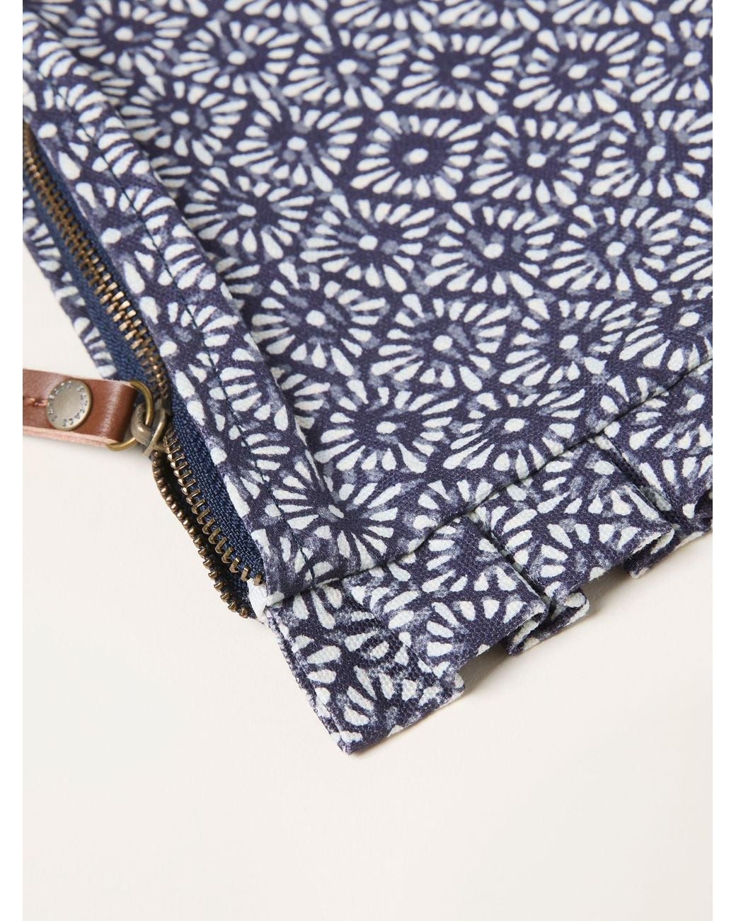 FatFace Blue Fatface Ditsy Floral Frill Pouch