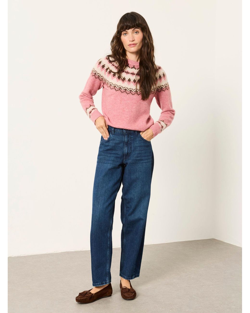 FatFace Blue Camber Barrel Jeans