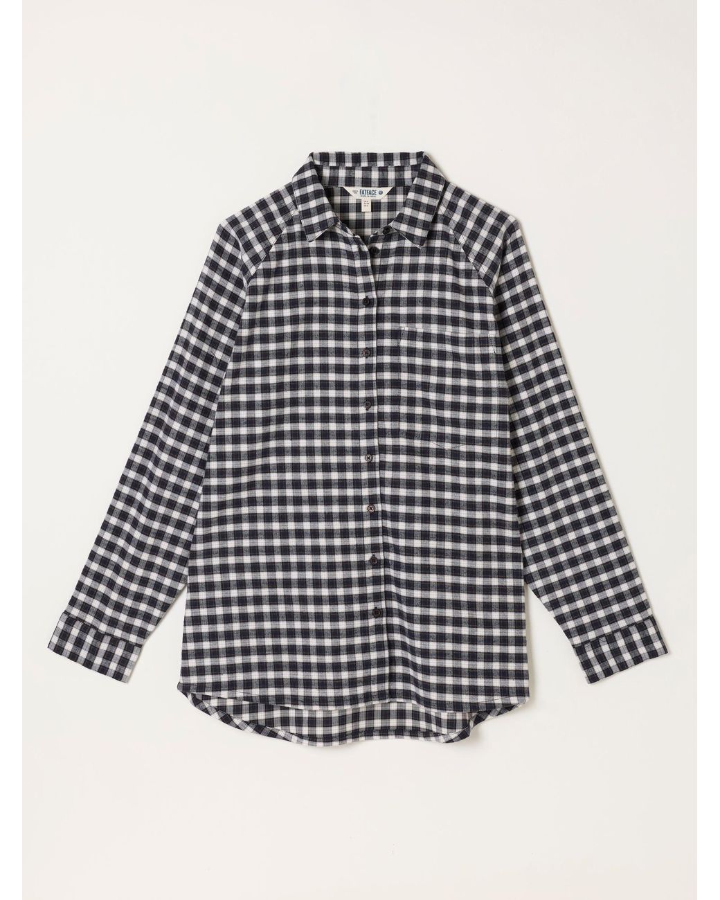 FatFace Blue Bessie Petite Check Shirt