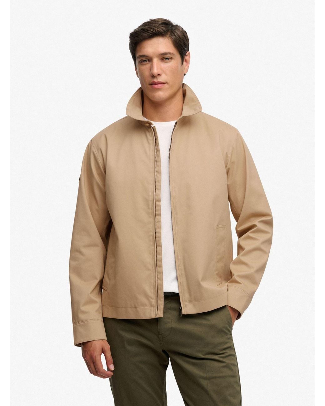 Superdry Natural Collared Harrington Jacket for men