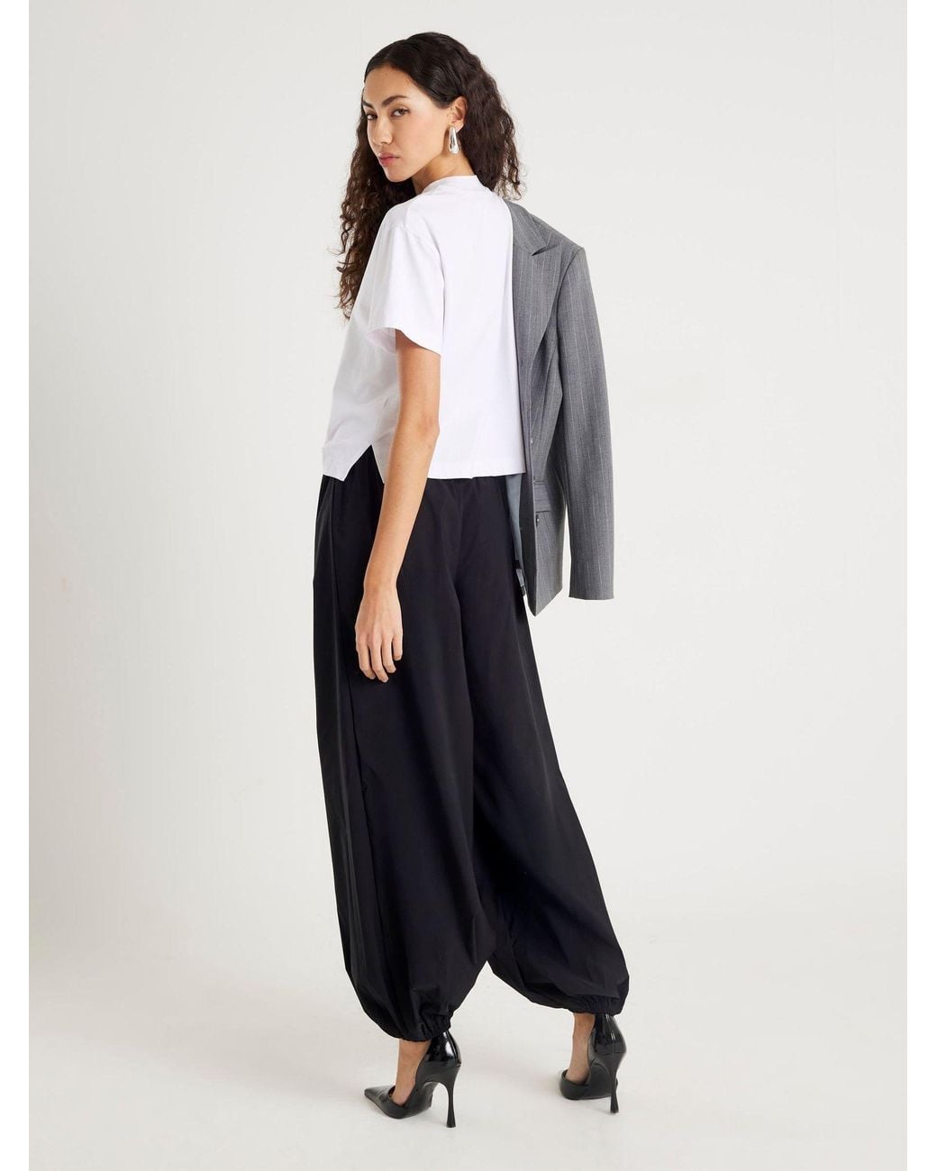 River Island Blue Elasticated Balloon Trousers