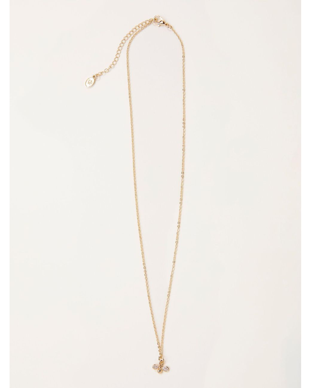 FatFace Natural Bee Necklace