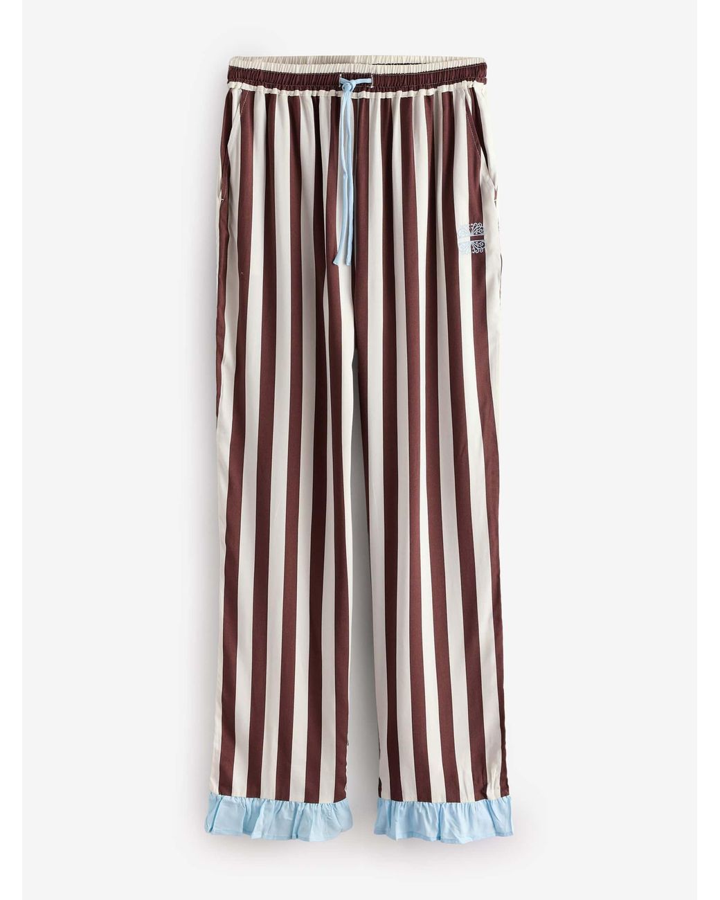 Never Fully Dressed White Chocolate Stripe Button Through Pyjamas
