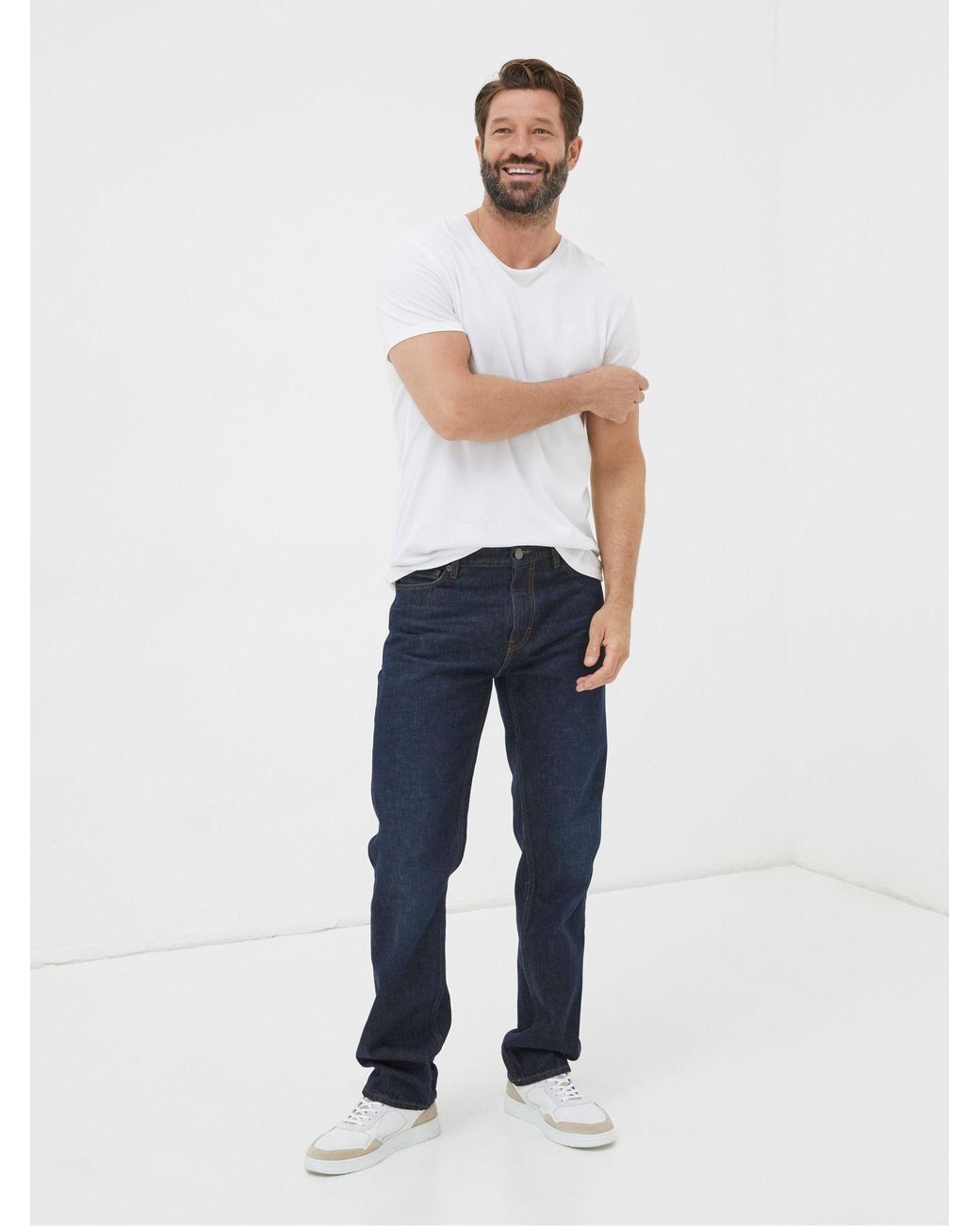 FatFace Multicolor Straight Fit Jeans for men